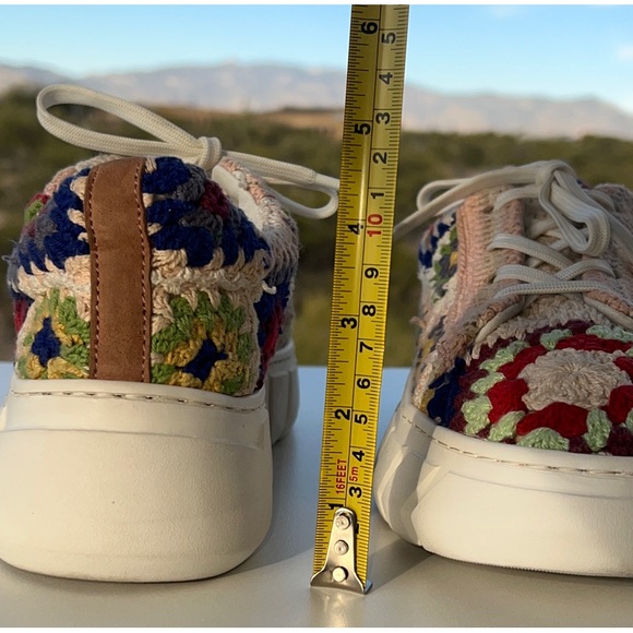 Free People Multicolor Floral Crochet Platform Sneakers - Picture 8 of 12
